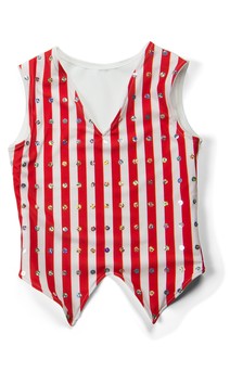 Click for more information about Striped Notched Vest