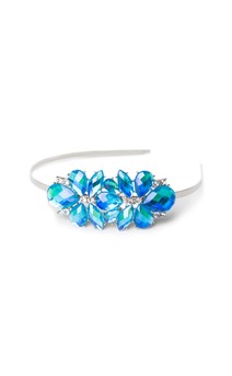 Click for more information about Aurora Borealis Rhinestone Flower Headband