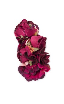 Click for more information about Burgundy Floral Headpiece