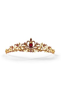 Click for more information about Red Rhinestone Tiara